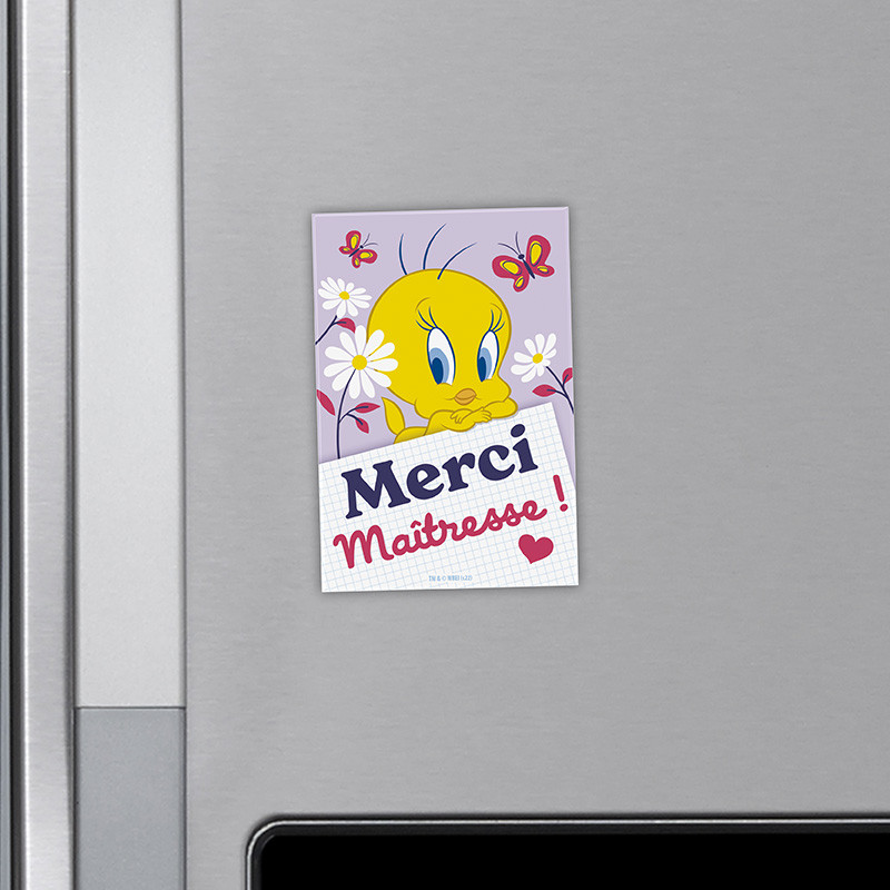 Looney Tunes Magnet MERCI MAÎTRESSE