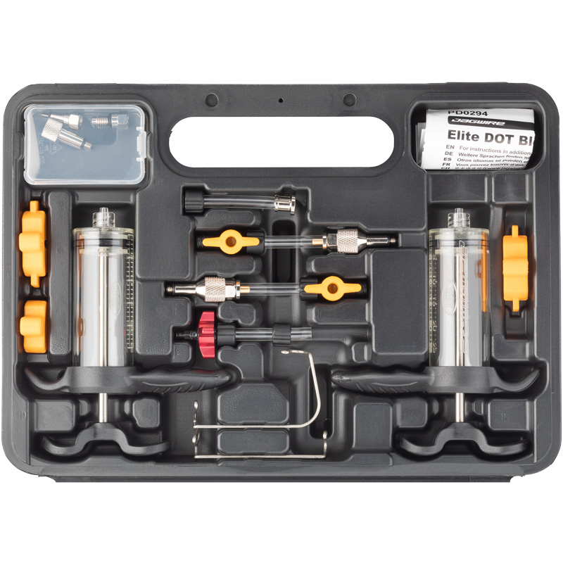 Jagwire Elite Brake Bleed Kit for SRAM, Formula, Hayes, Hope | DOT