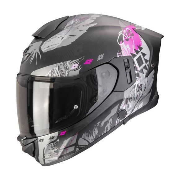Scorpion Exo EXO-530 AIR HADJI Full Face Helmet - Black / PinkRef: SC1225