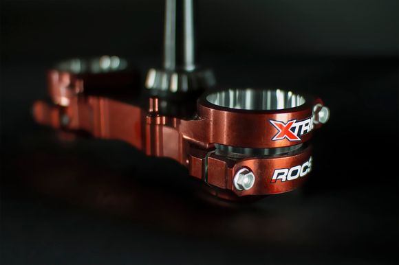 Xtrig ROCS Tech triple clamps orange offset 22mmRef: XT00022A / 1061052