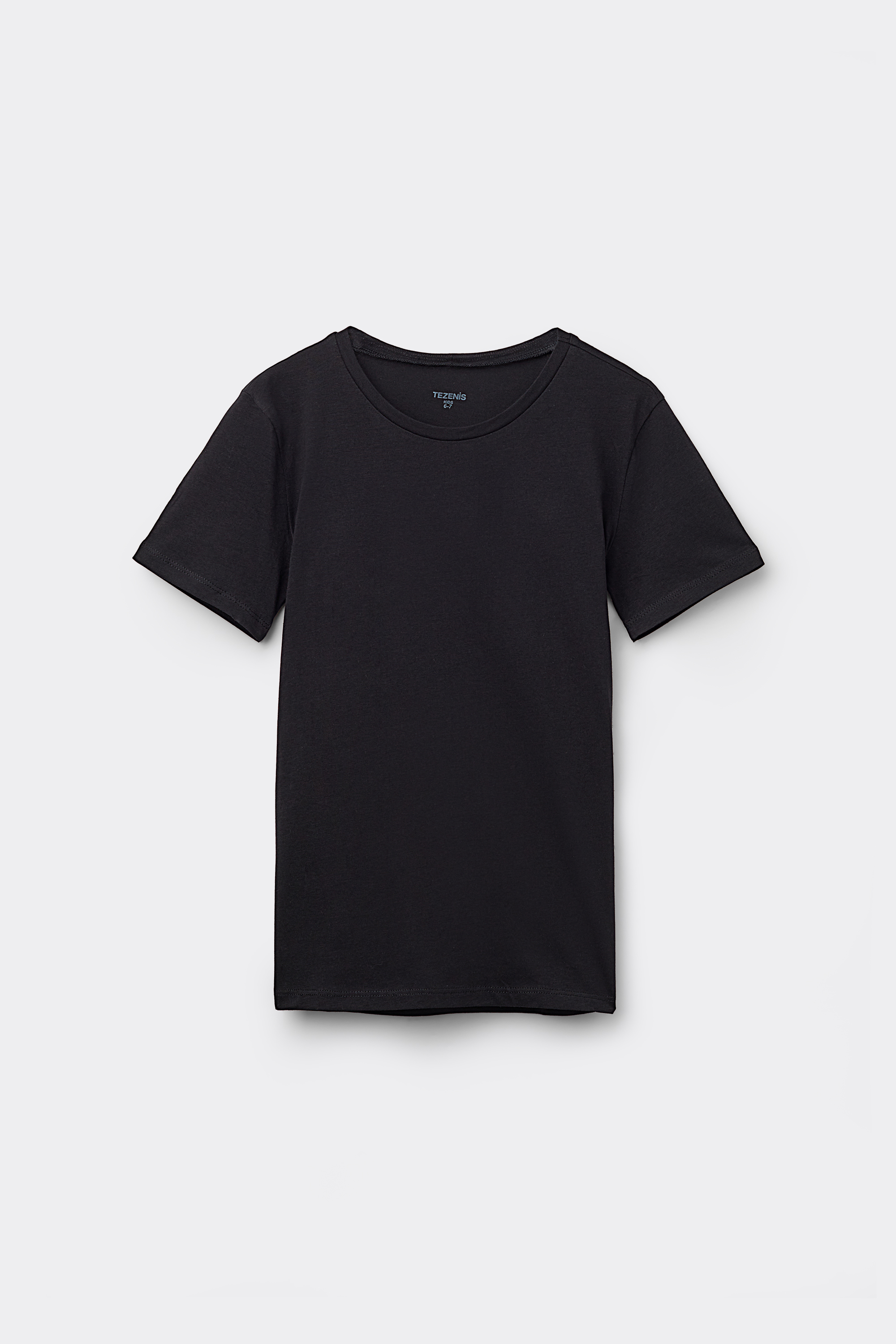 Unisex Kids’ 100% Cotton Basic T-shirt with Rounded Neck