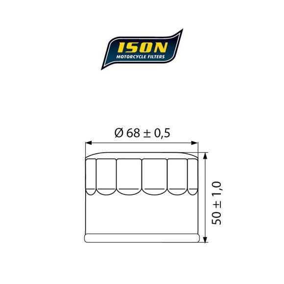 Ison 147 CANISTER Oil Filter Original TypeRef: ISON 147