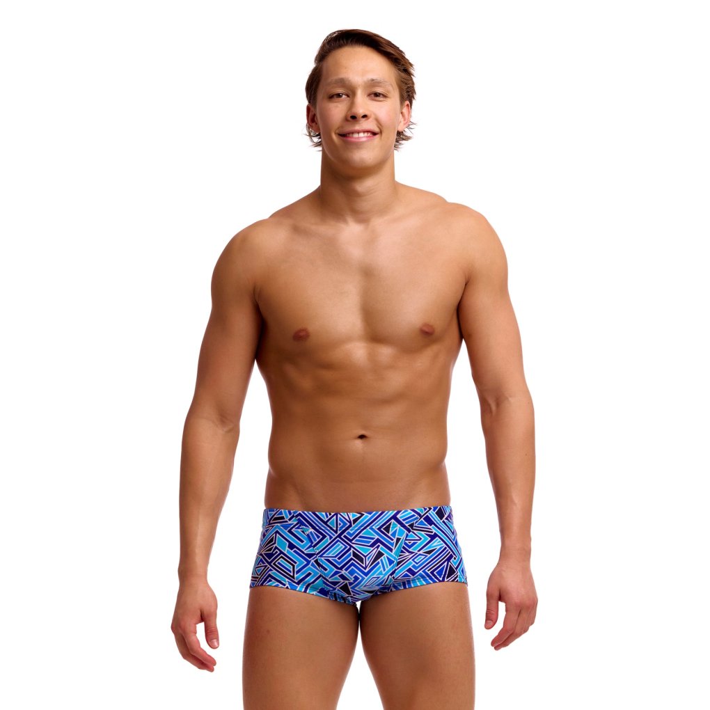 Funky Trunks Classic Eco Swim Trunks Men - Blue Bits