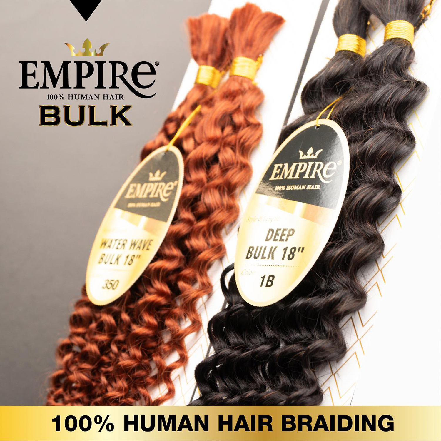 Sensationnel Human Hair Braids Empire Deep Bulk 18