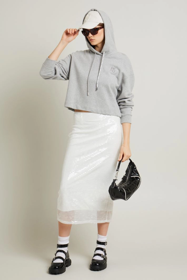 Hooded sweatshirt - GREY