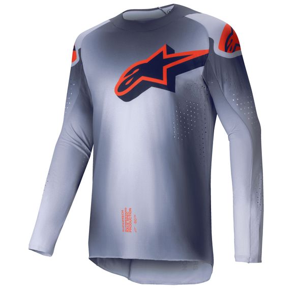 Maillot cross Alpinestars SUPERTECH - LIPAN 2025 - Gris / OrangeRef : AP3414