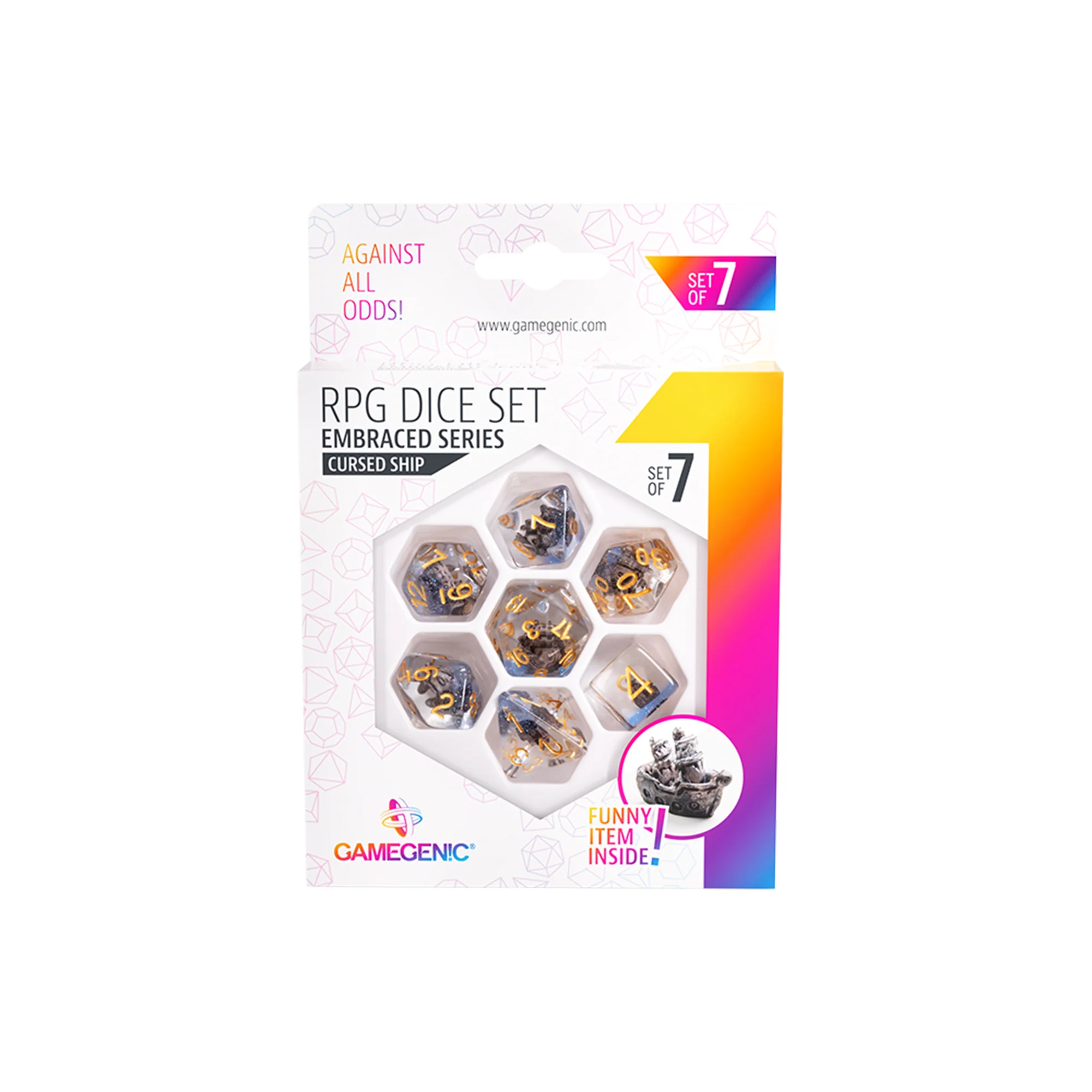 Embraced Series - Cursed Ship - RPG Dice Set (7pcs)