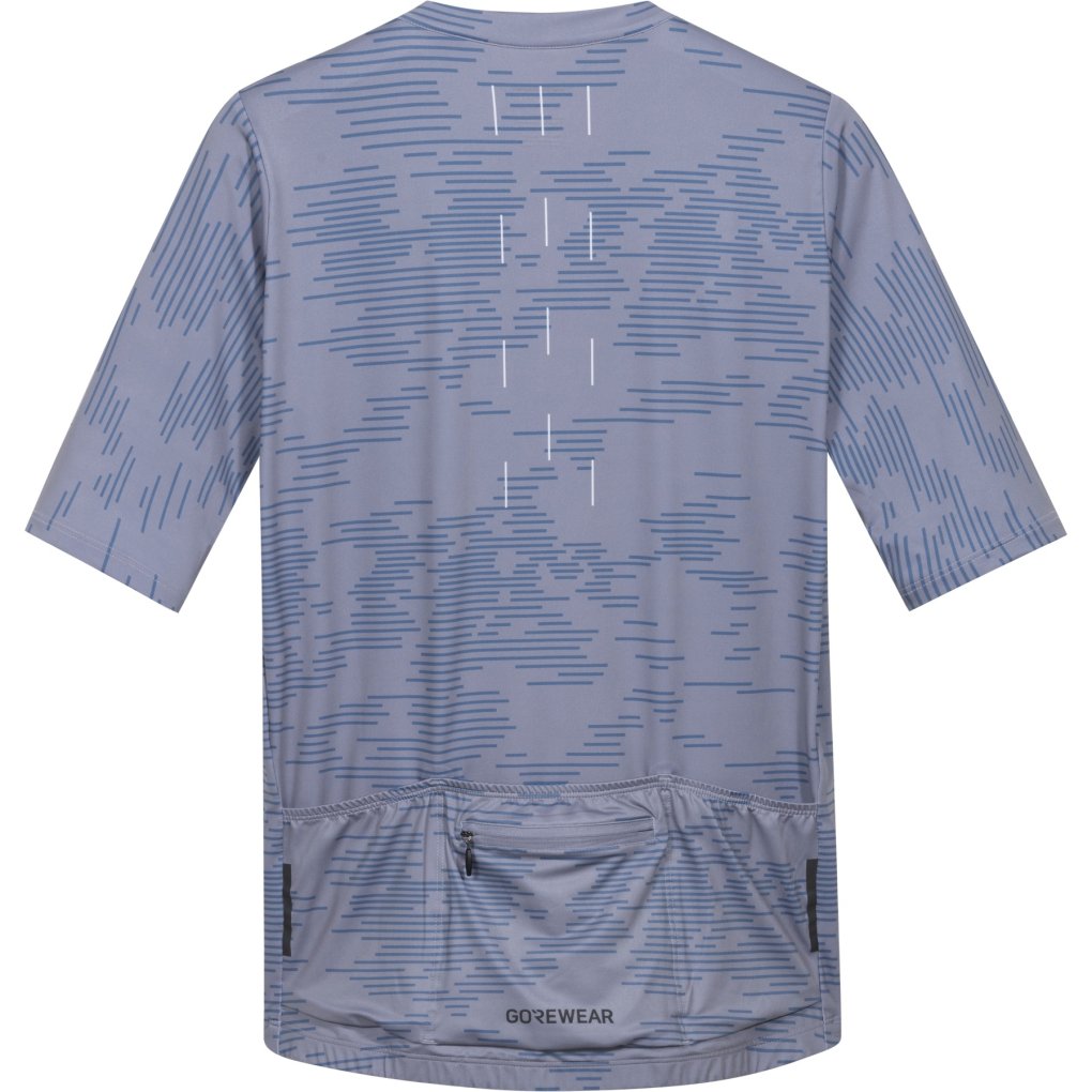 GOREWEAR Swiftride Electro Short Sleeve Jersey Men - amethyst grey / cargo blue DFCA