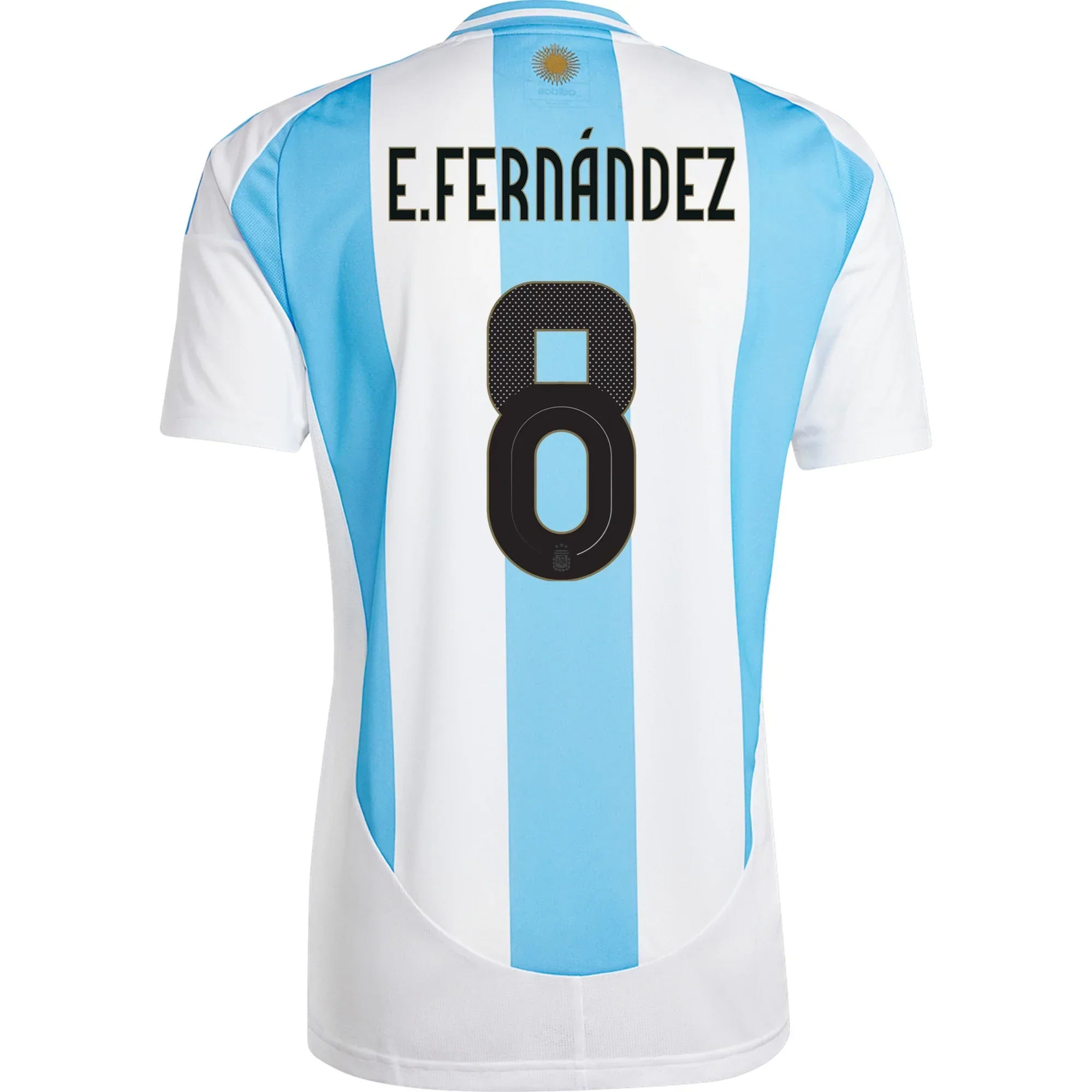 Argentina Enzo Fernandez Home Jersey 24/25 (White/Blue Burst)