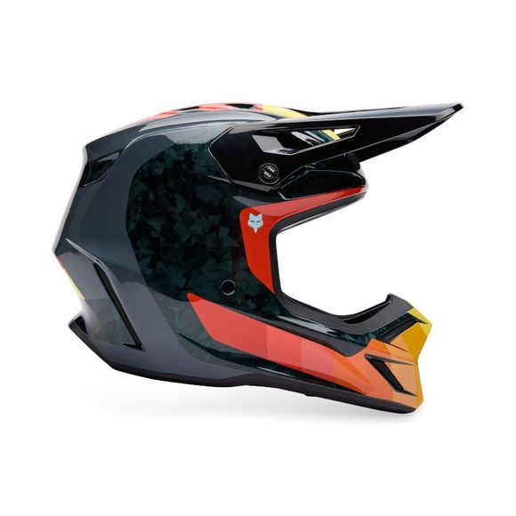 Casque cross Fox V3 RS GRID 2026 - Noir / OrangeRef : FX5691