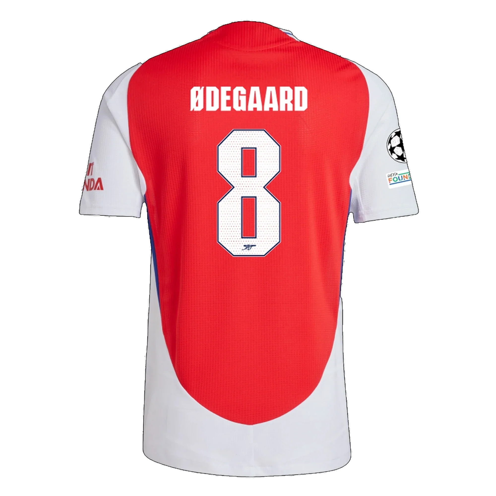 Arsenal Authentic Martin Ødegaard Home Jersey w/ Champions League Patches 24/25 (Better Scarlet/White)