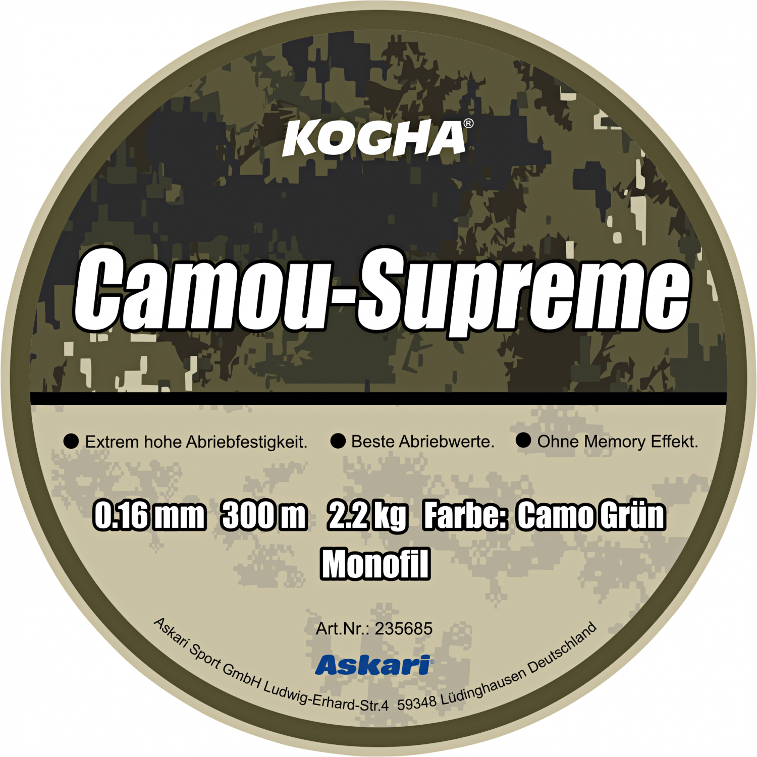 Kogha Camou Supreme Green