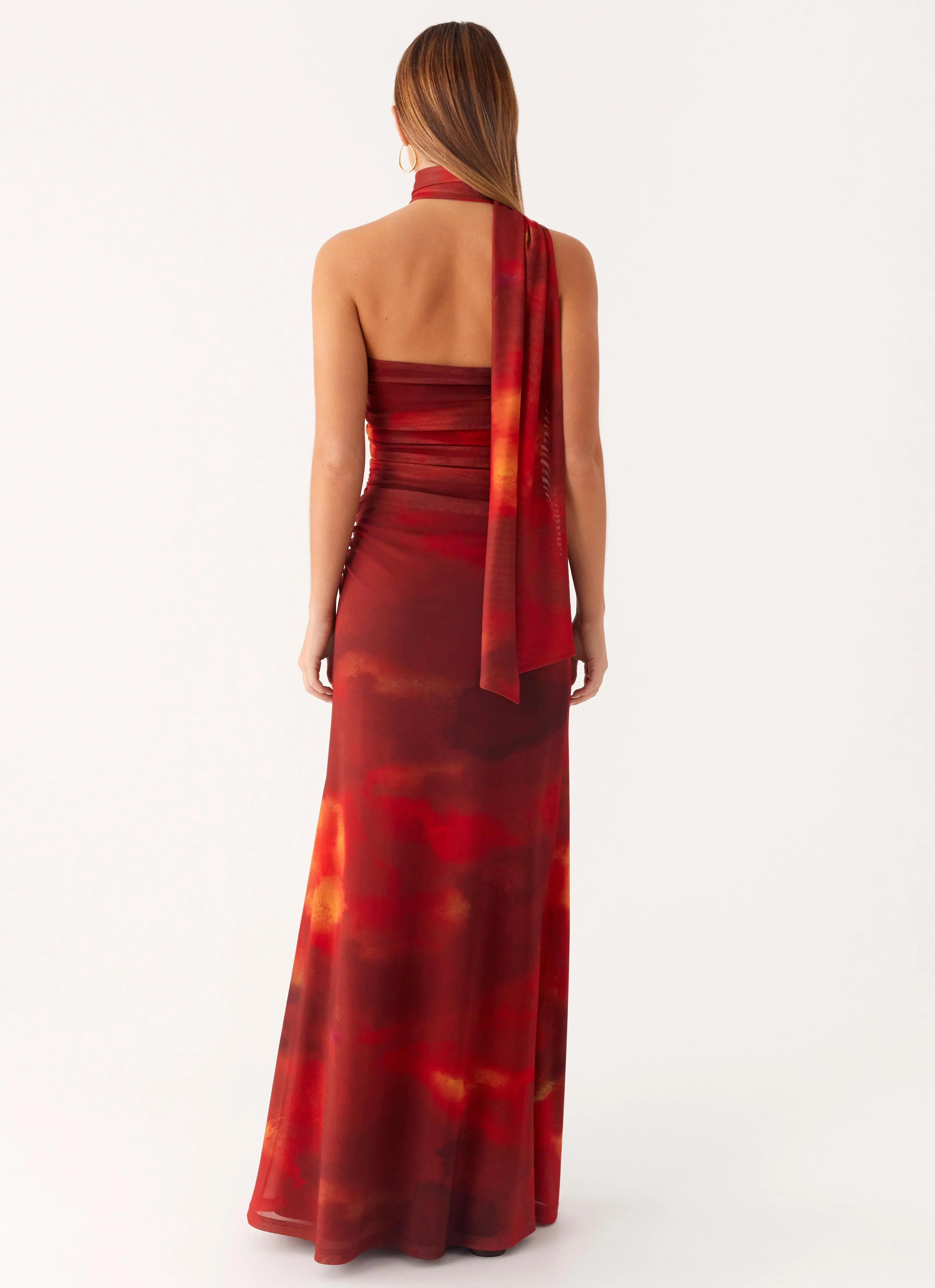 Songbird Maxi Dress - Scarlet Blur