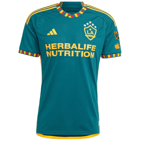 Yoshida (吉田 麻也) LA Galaxy Away Authentic Jersey 22/23 w/ MLS Patches (Green/Yellow)
