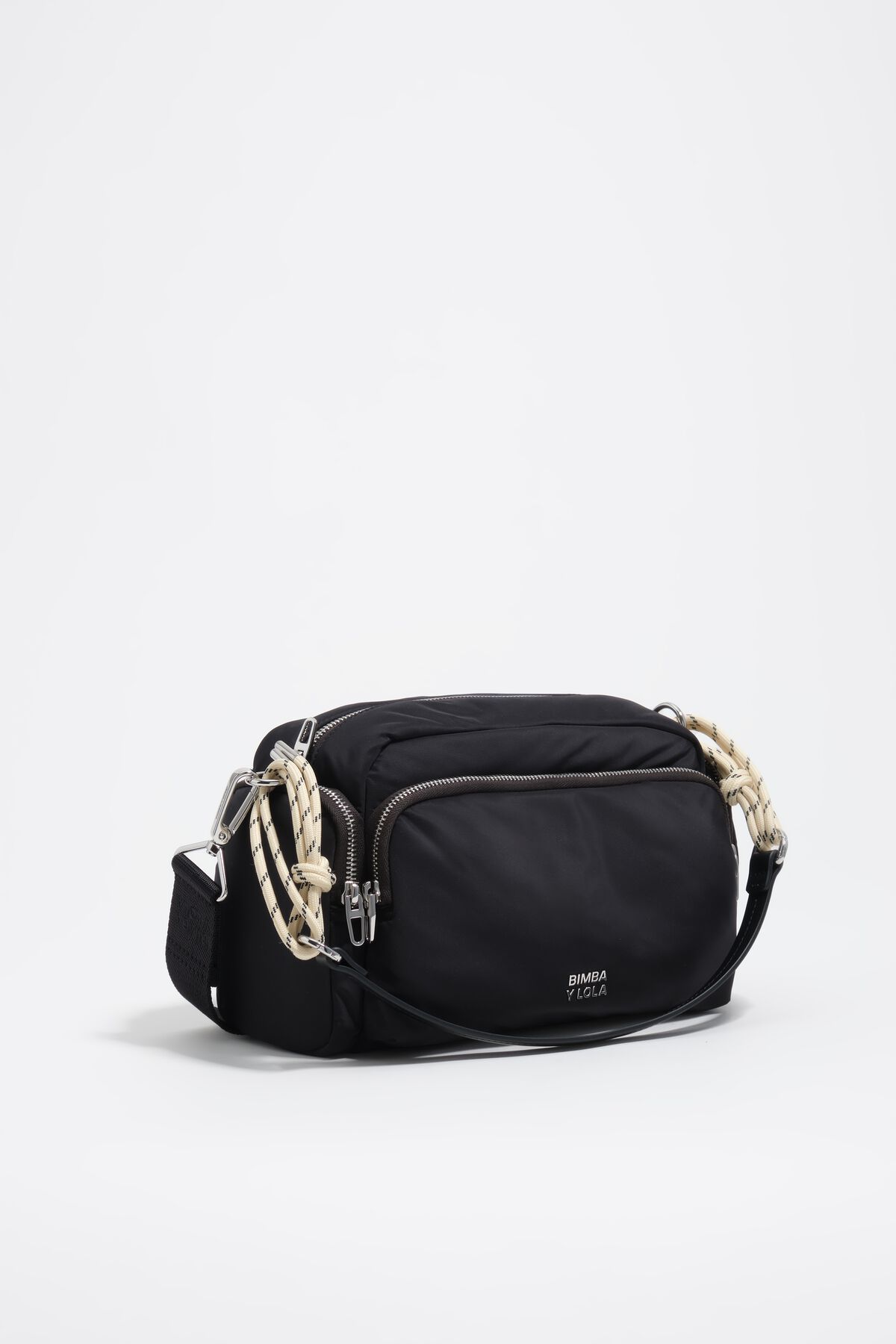 Dark anthracite nylon medium pocket bag