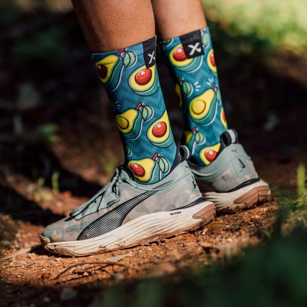 Sox Footwear Bright & Funky Socks - avocado