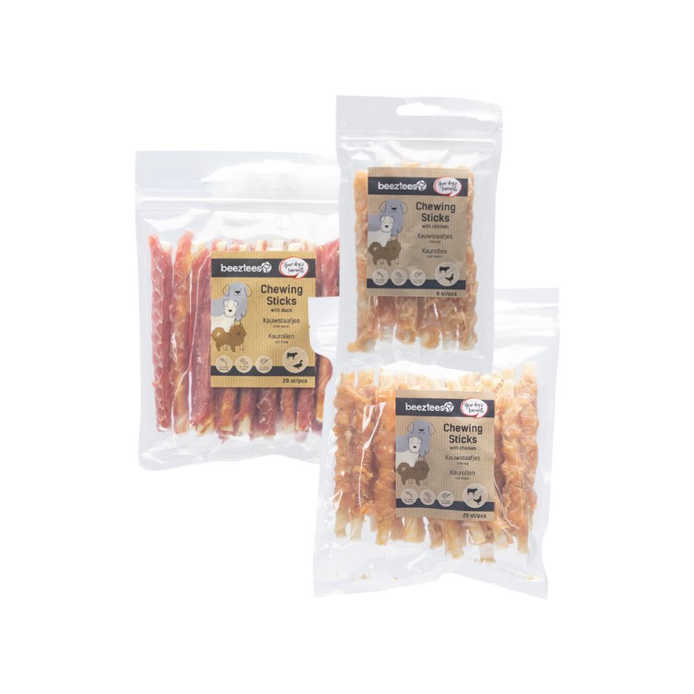 Beeztees Culinary Chew Sticks - Chicken - 6 Sticks