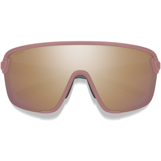 Smith Bobcat ChromaPop Glasses - Matte Chalk Rose - Rose Gold Mirror | Clear