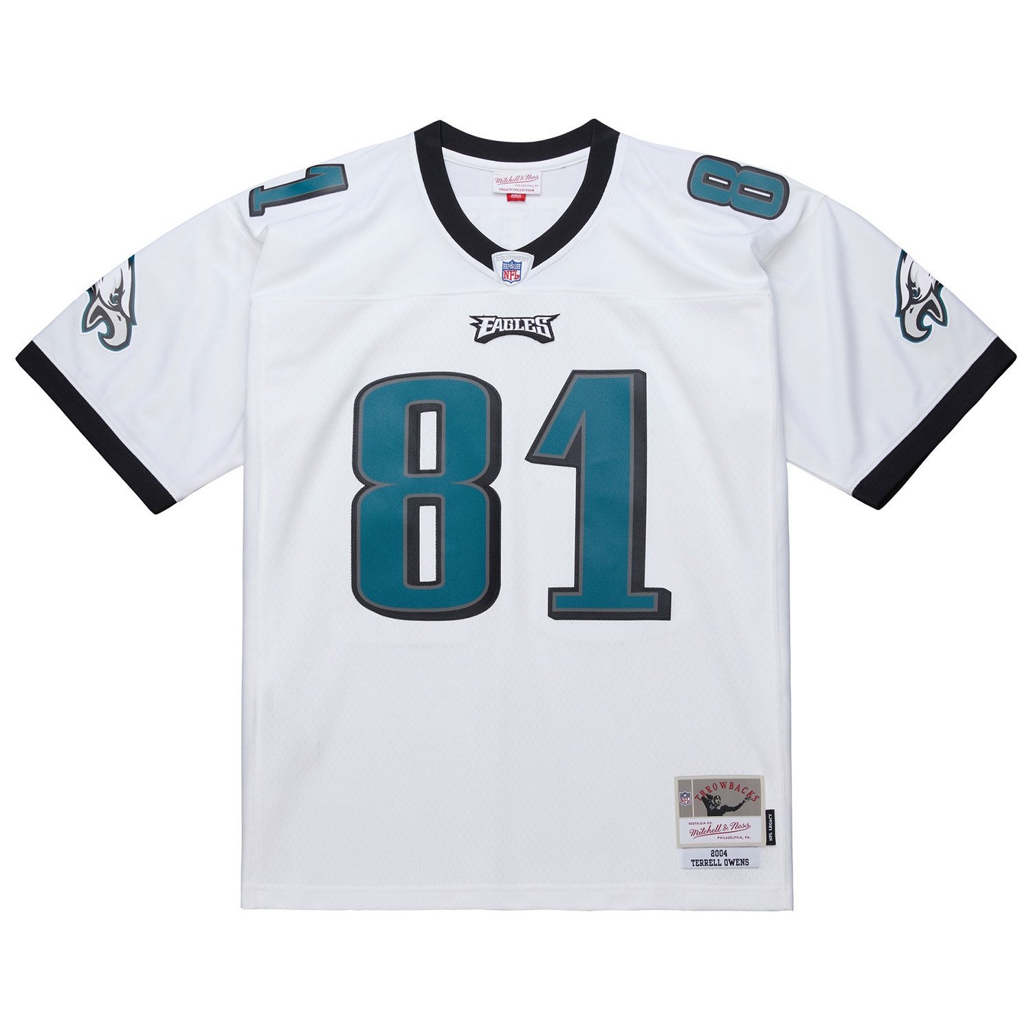 Terrell Owens #81 Philadelphia Eagles 2004 Legacy Throwback NFL Jersey White