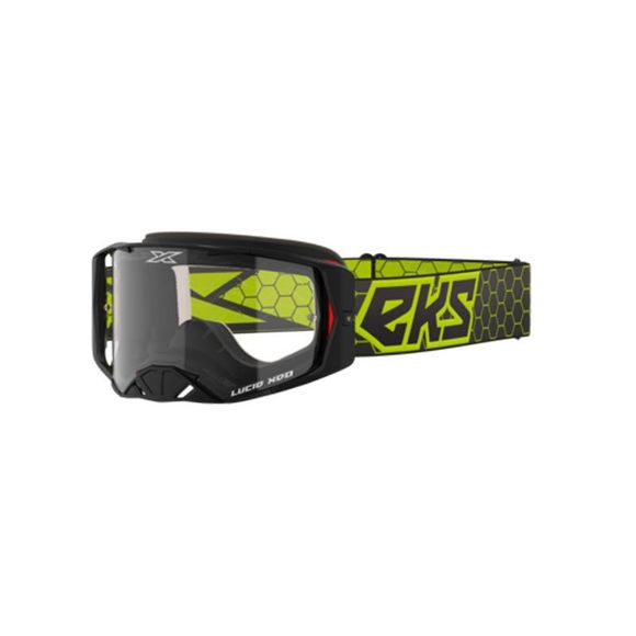 EKS LUCID BLACK/FLO YELLOW cross mask - CLEAR 2023 - Black / YellowRef: KS0021 / 067-11020