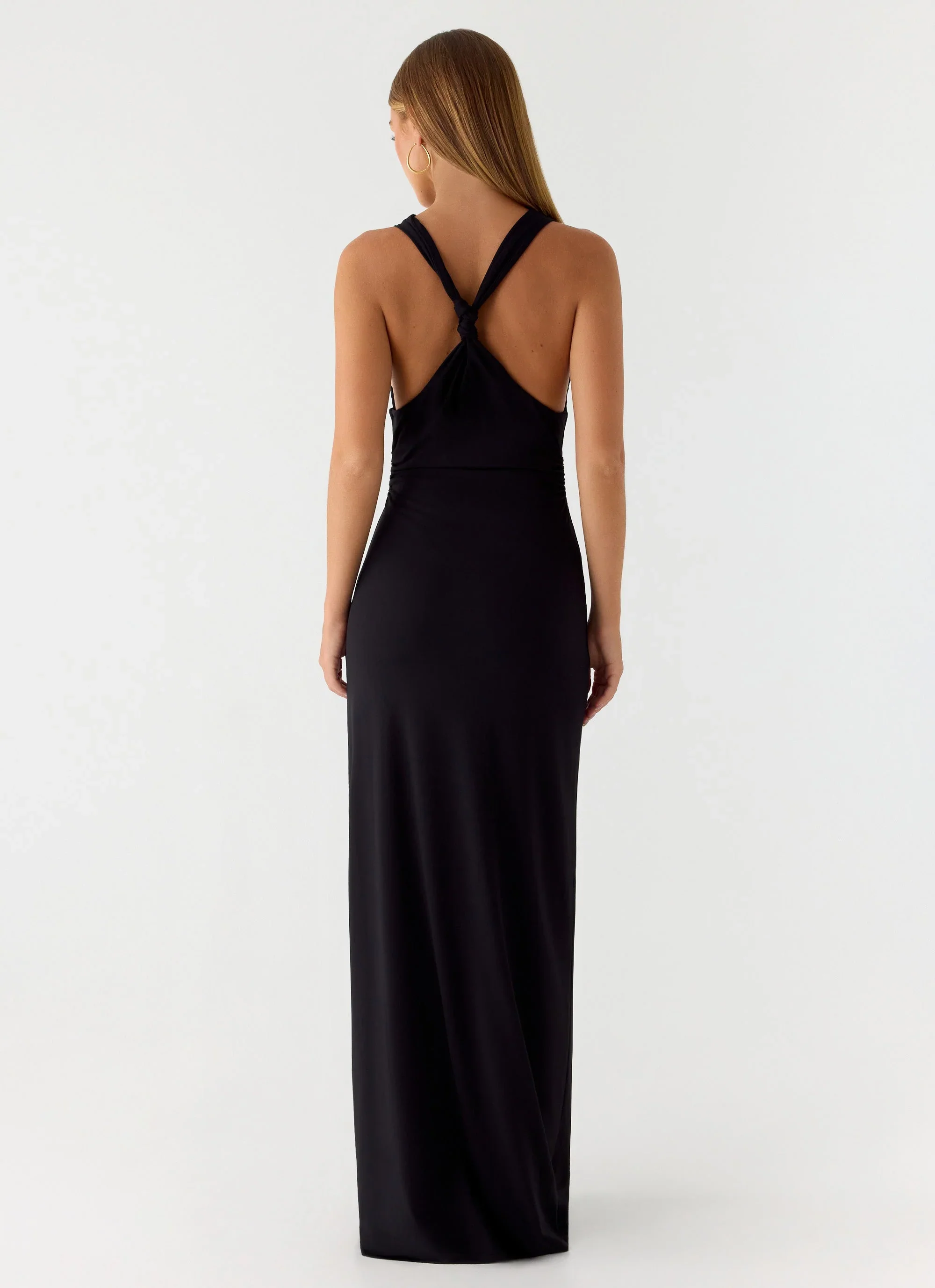 Hidden Agenda Maxi Dress - Black