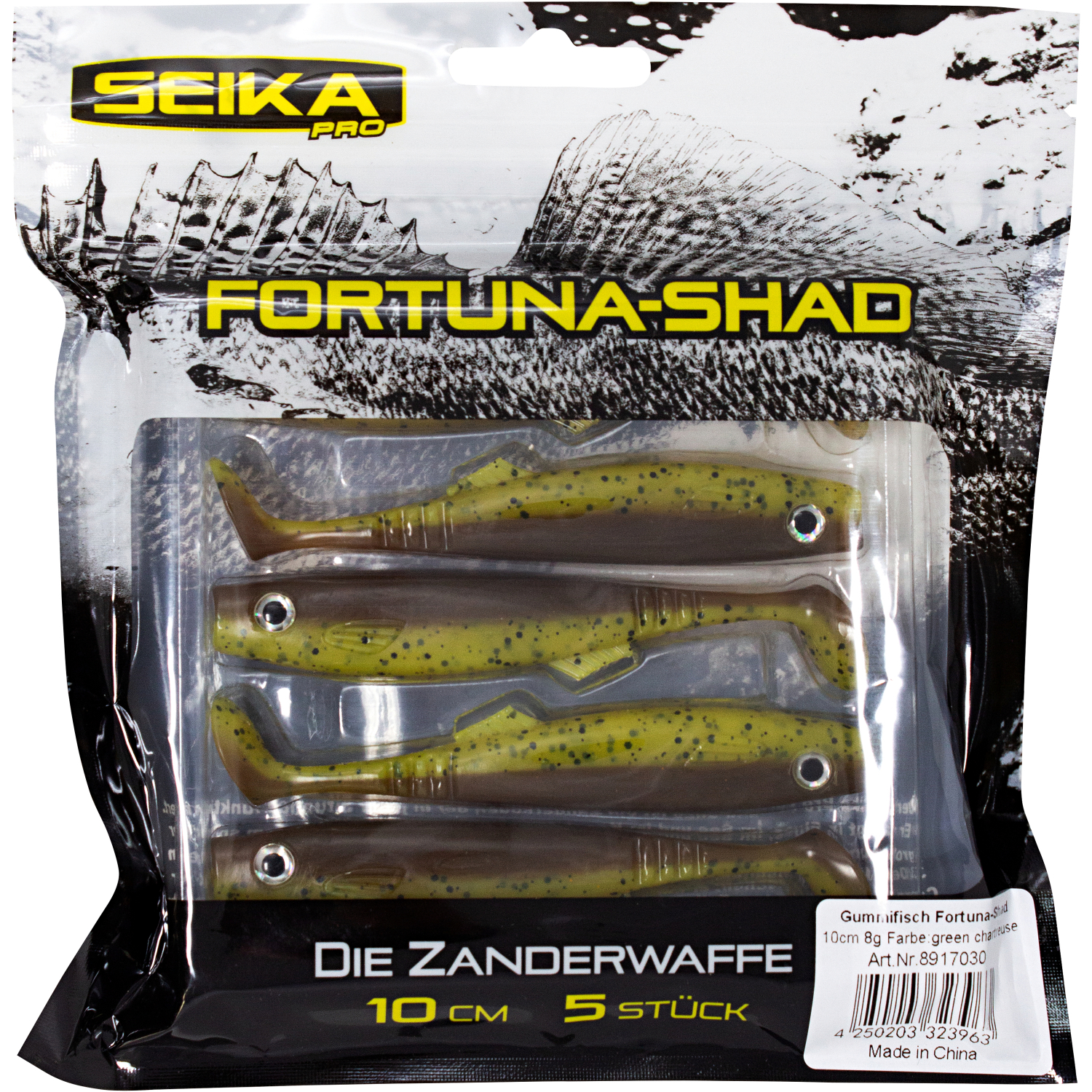 Seika Pro Fortuna Shad (Green Chartreuse)
