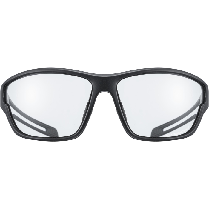 Uvex sportstyle 806 V Glasses - black matt/variomatic smoke