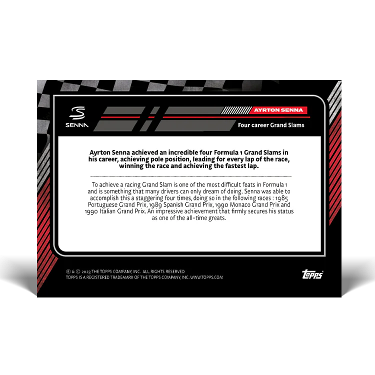 Topps UK - The Story of Senna - Card #49