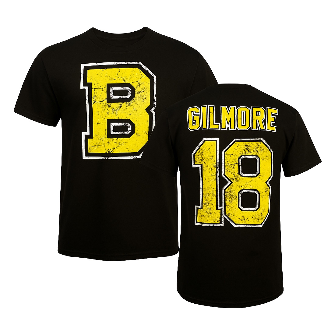 Happy Gilmore #18 Boston T-Shirt Black