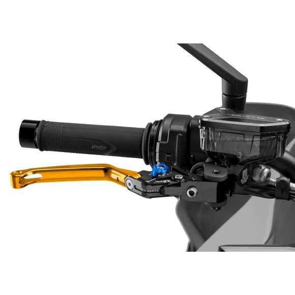 Levier de frein Puig rabattable 4.0 Or Universel - BleuRef : PUI0912