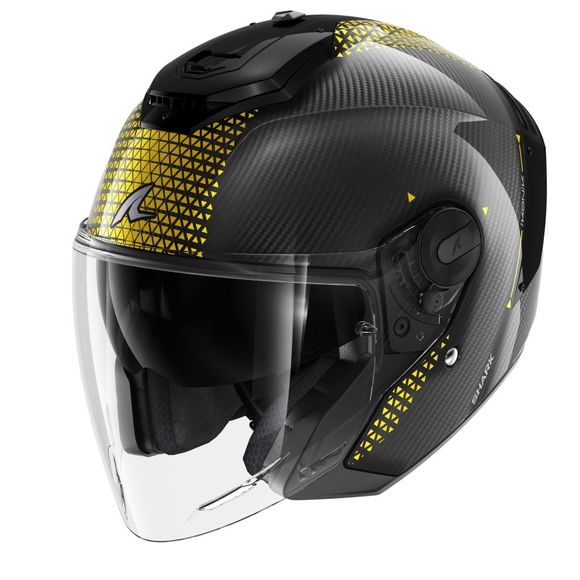 Shark RS JET IKONIK Jet Helmet - Black / YellowRef: SH1719-CDQU