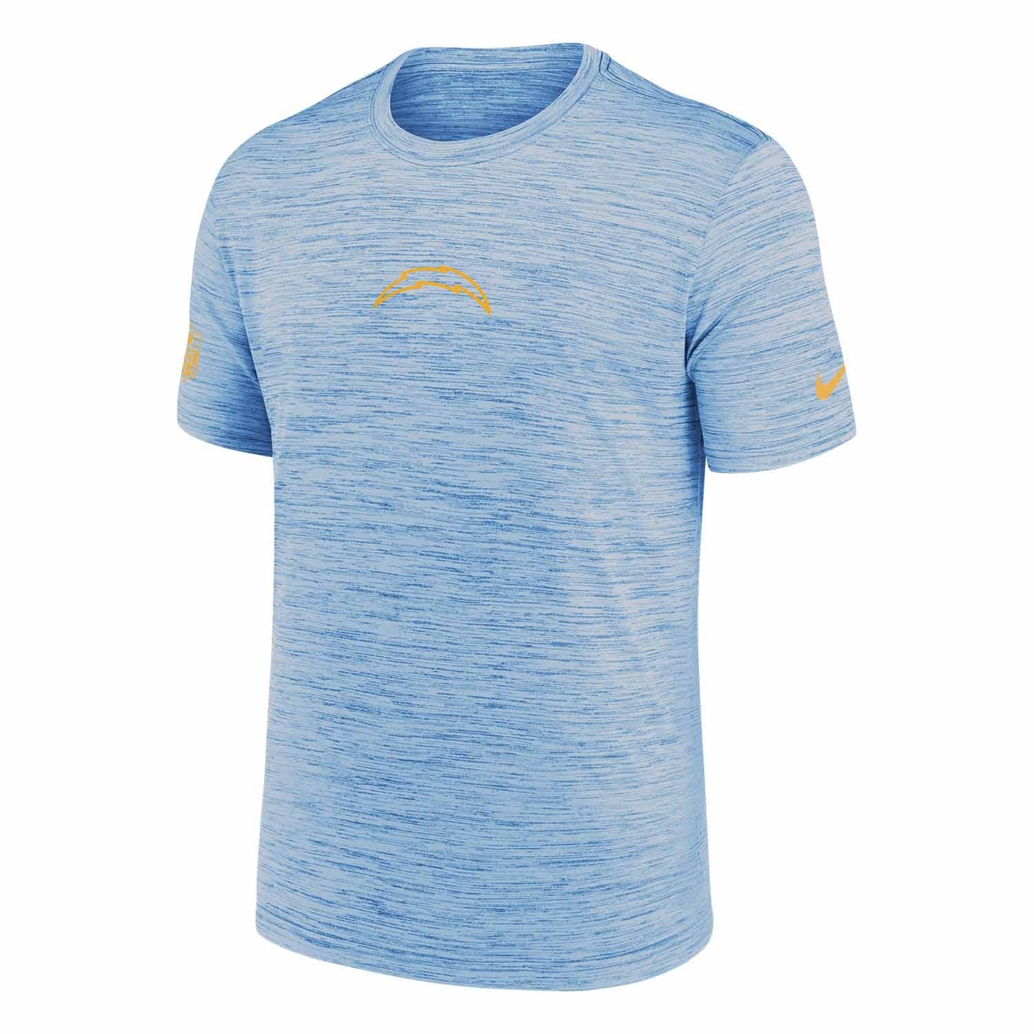 Los Angeles Chargers 2025 NFL Sideline Nike Velocity Performance T-Shirt Blue