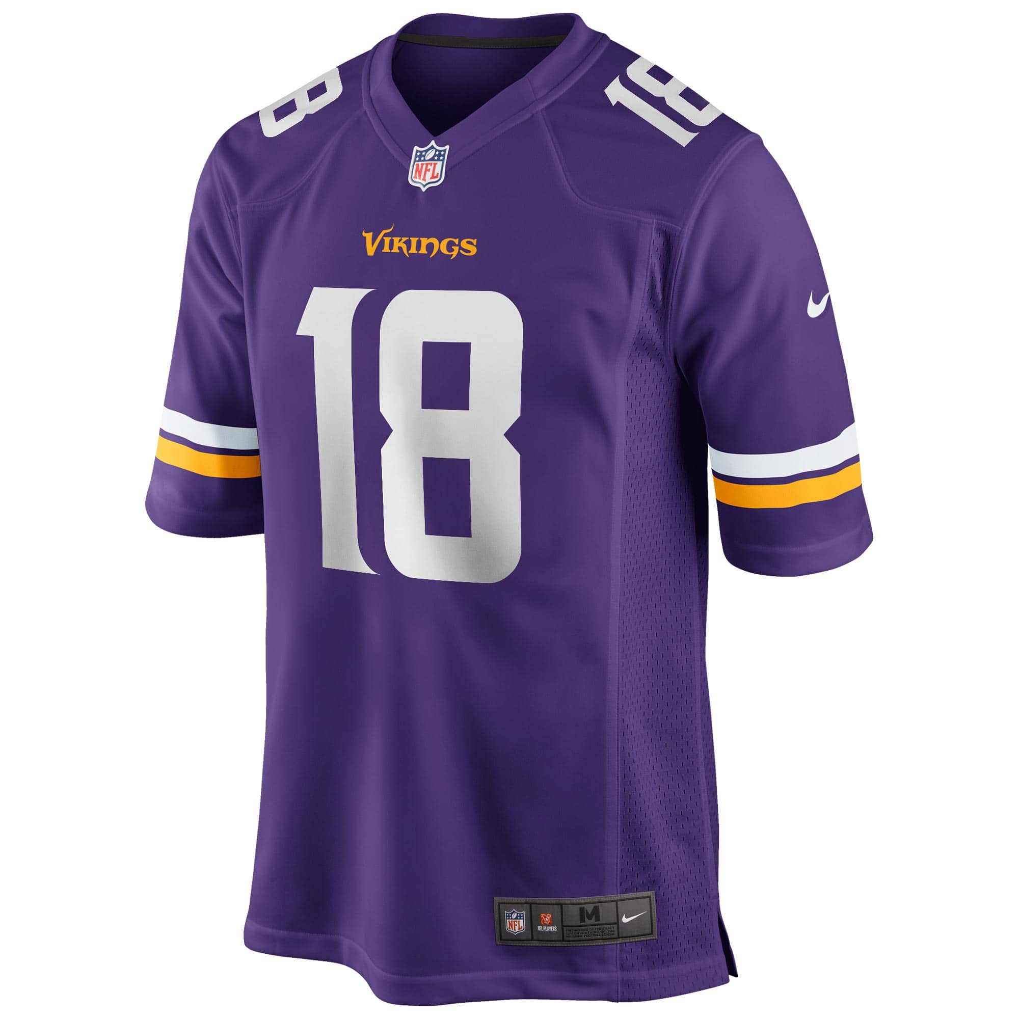 Justin Jefferson #18 Minnesota Vikings Nike Game NFL Jersey Purple
