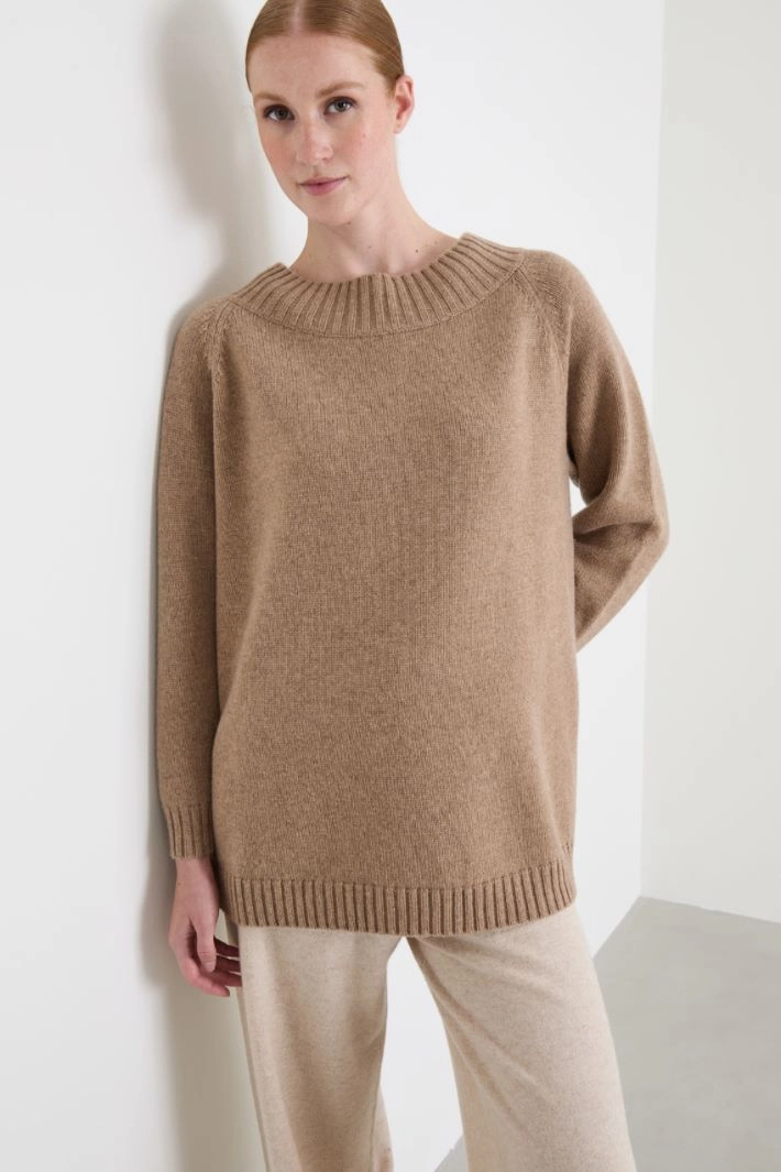 Wool and cashmere jumper - DOVE  GREY