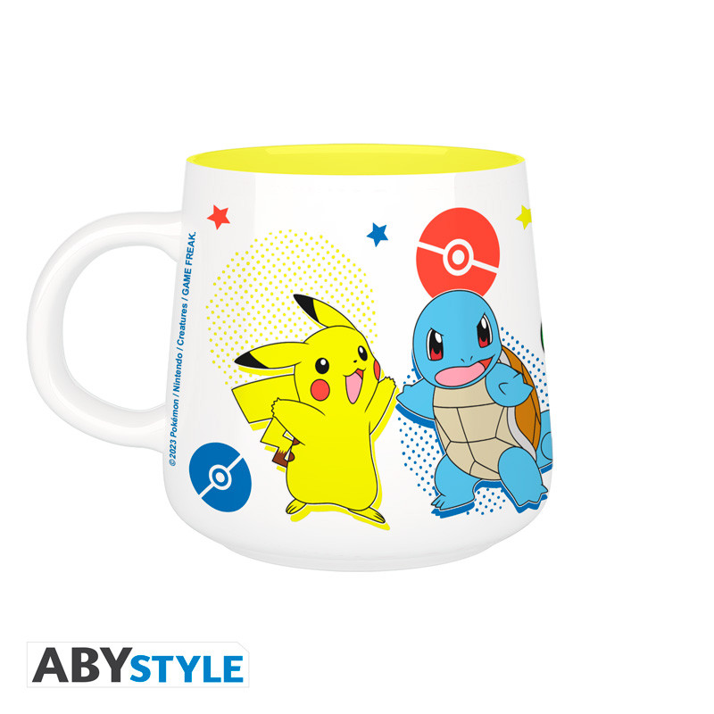 POKEMON Breakfast Set Mug + Bowl Pikachu & Kanto Starters