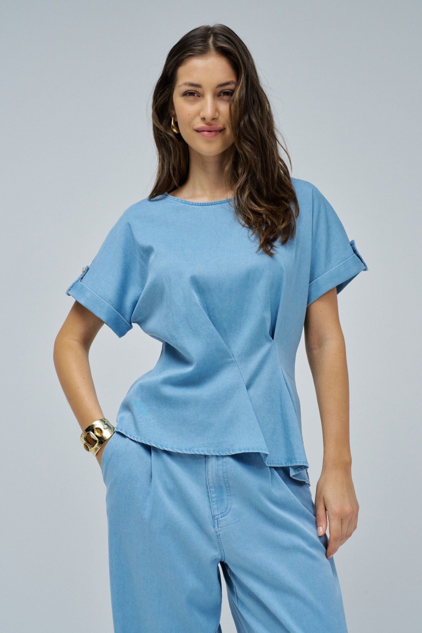 LIGHTDENIM BLOUSE