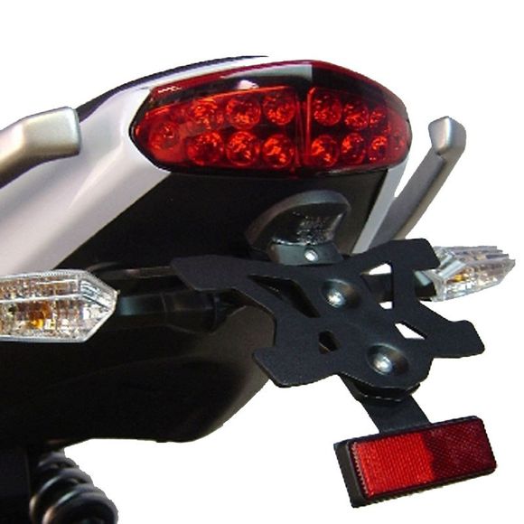 Top Block License Plate Holder KAWASAKI ER6 N / ER6 F 06/08 - BlackRef: tb0220 / sppker6