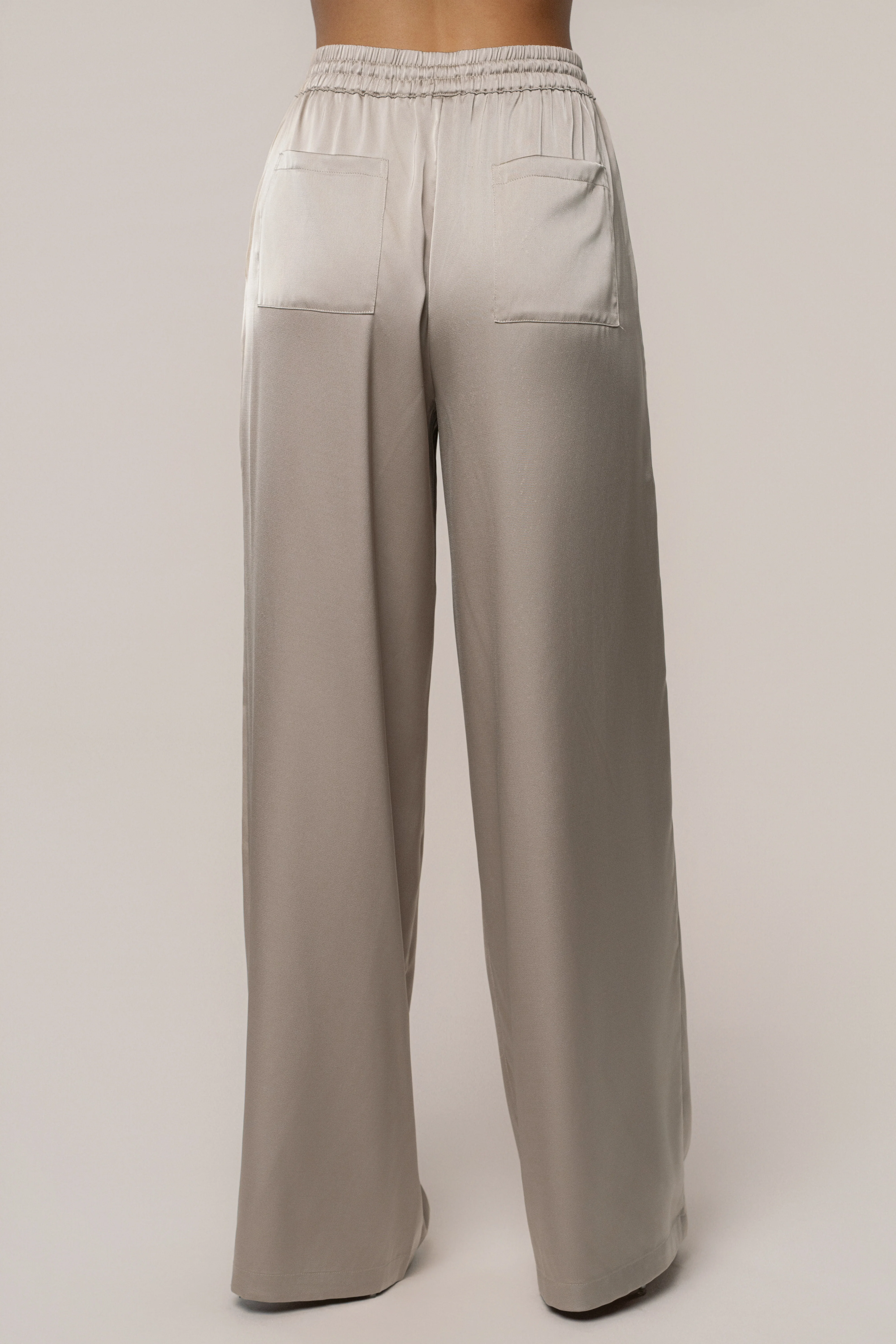 Beige Sunny Day Drawstring Pants