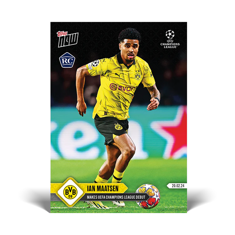 Topps UK - Ian Maatsen - Makes UEFA Champions League debut - UCL TOPPS NOW® Card #96