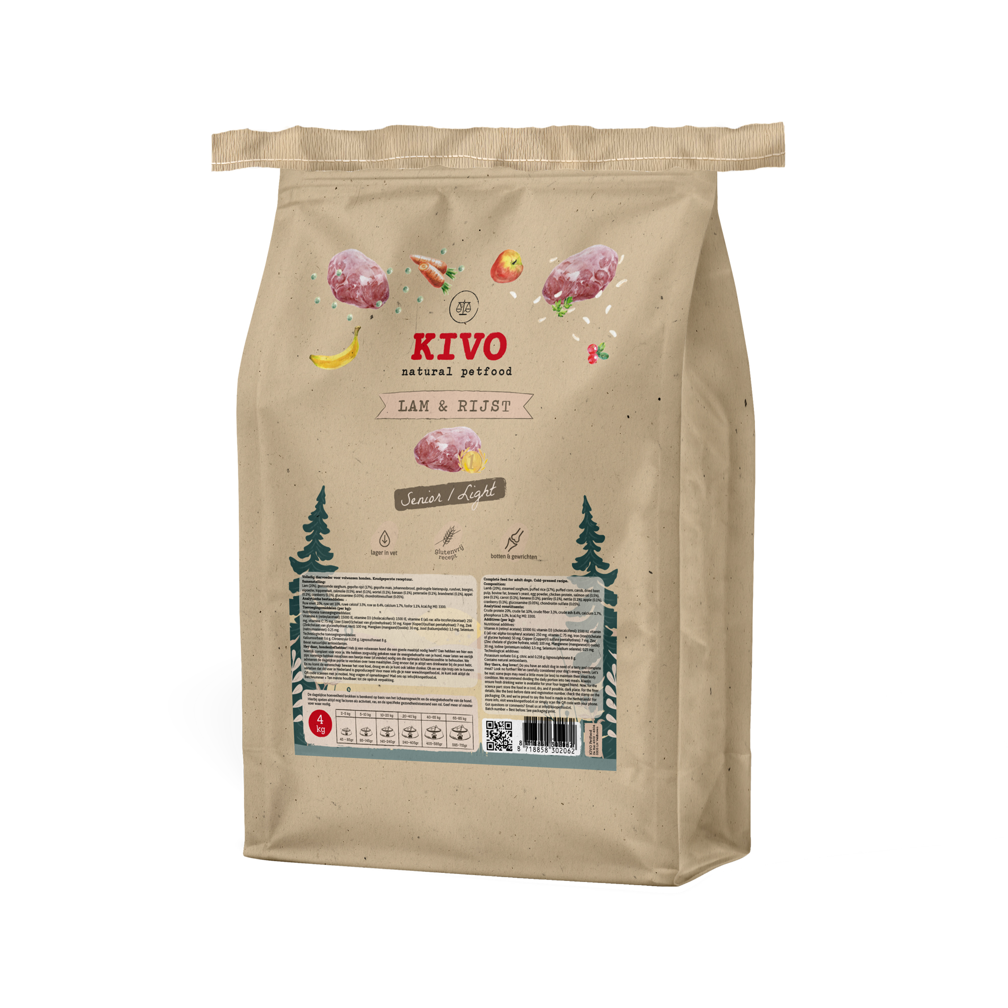 Kivo Lamb and Rice Wheat Gluten-Free - 14 kg