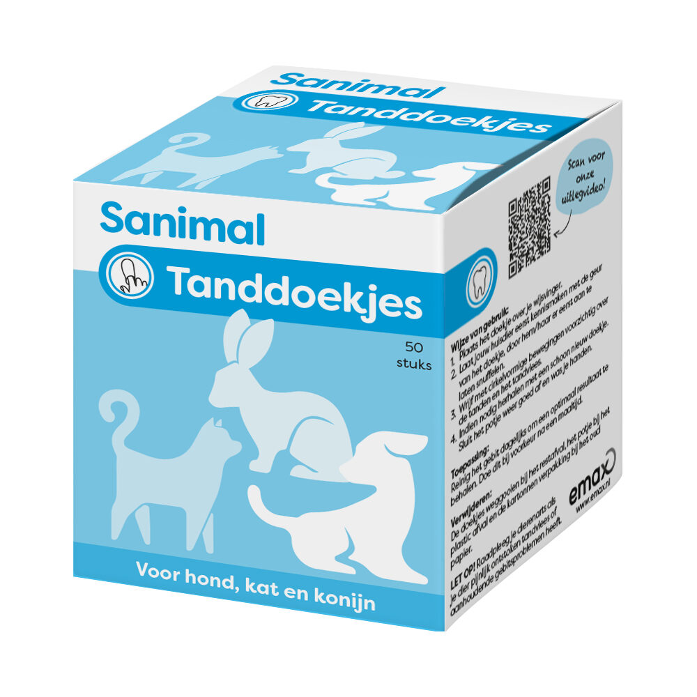 Sanimal Tooth Wipes - 50 pieces