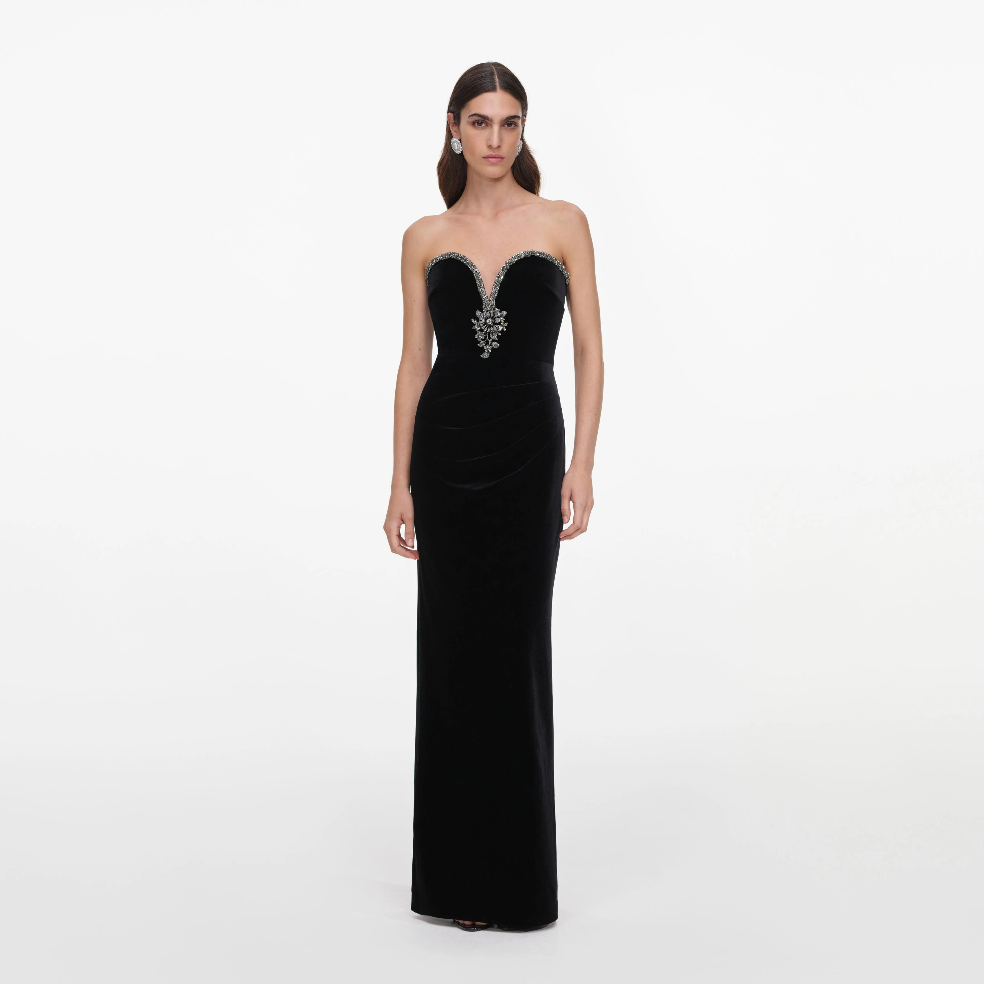 Black Velvet Maxi Dress
