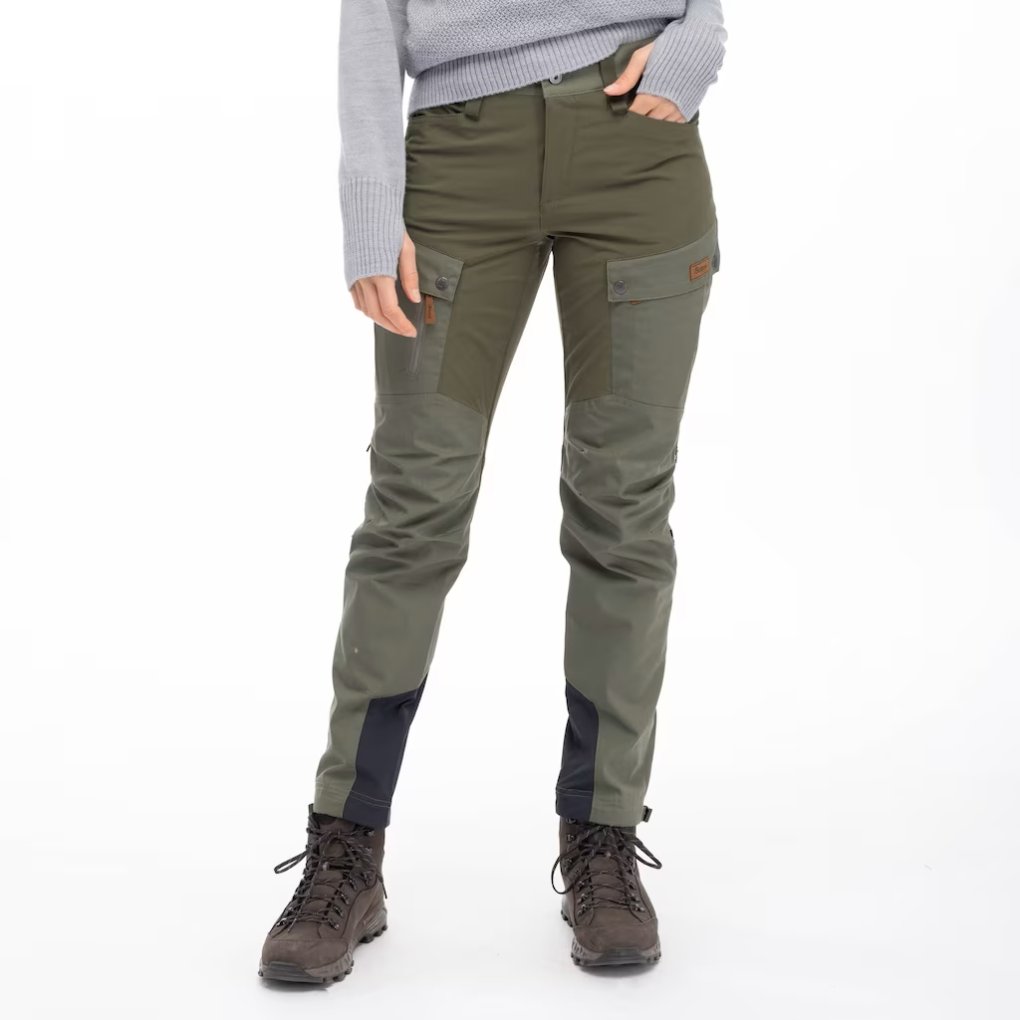 Bergans Nordmarka Favor Outdoor Pants Women - green mud/dark green mud