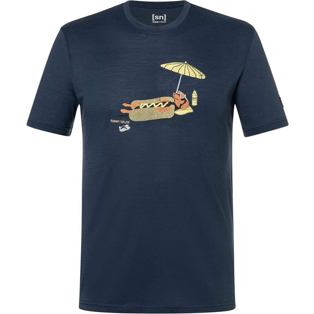 SUPER.NATURAL Hot Dog Tee Men - Blueberry/Various