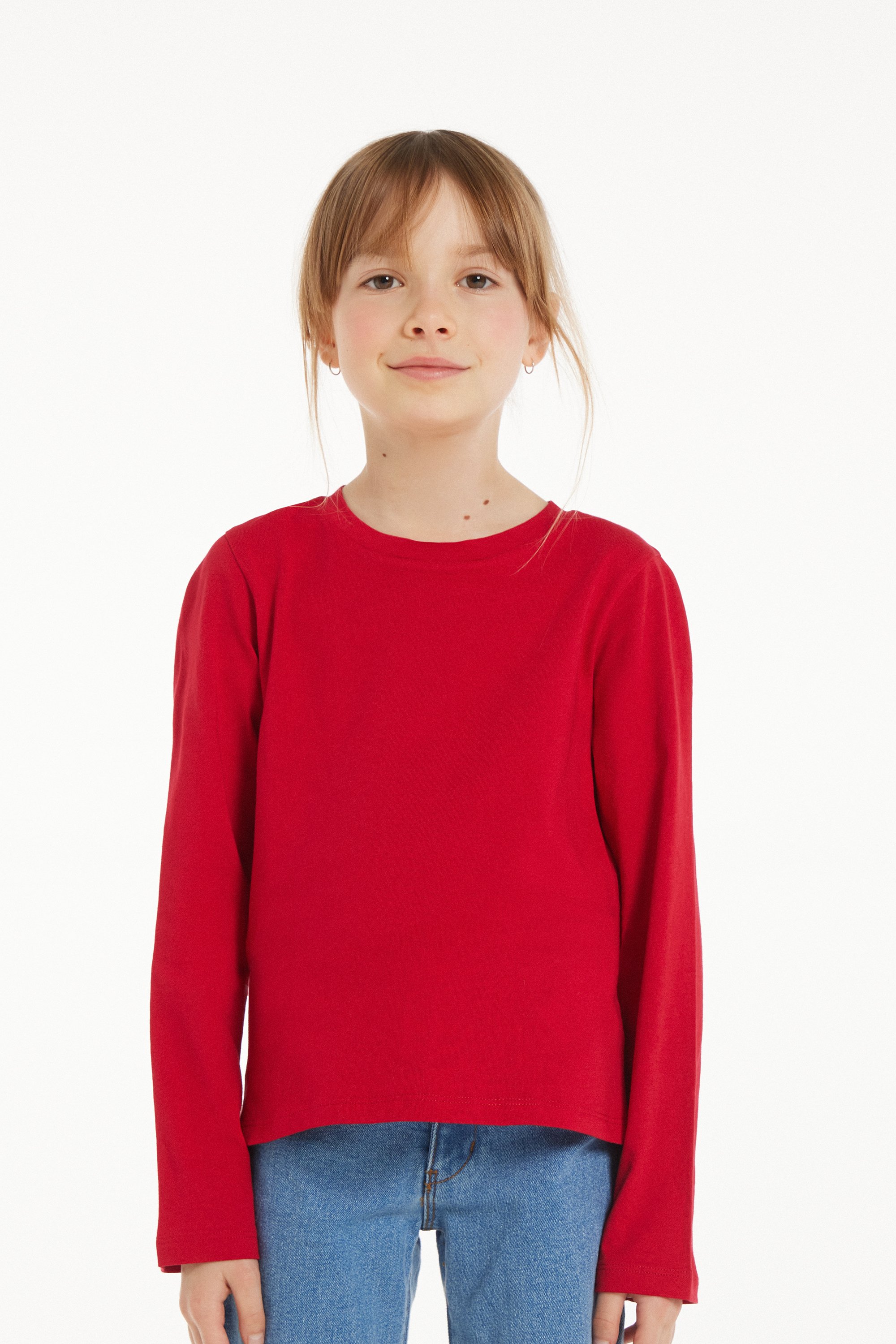Unisex Kids’ Basic Long-Sleeved Cotton Top