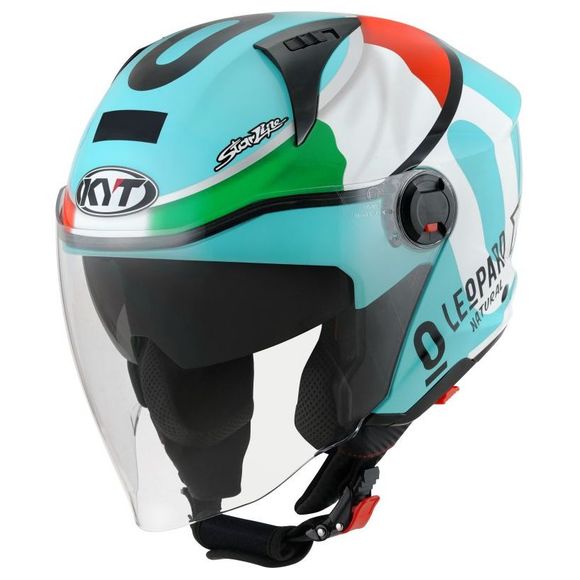 KYT D-CITY jet helmet - LEOPARD REPLICA - MulticolorRef: KYT0189