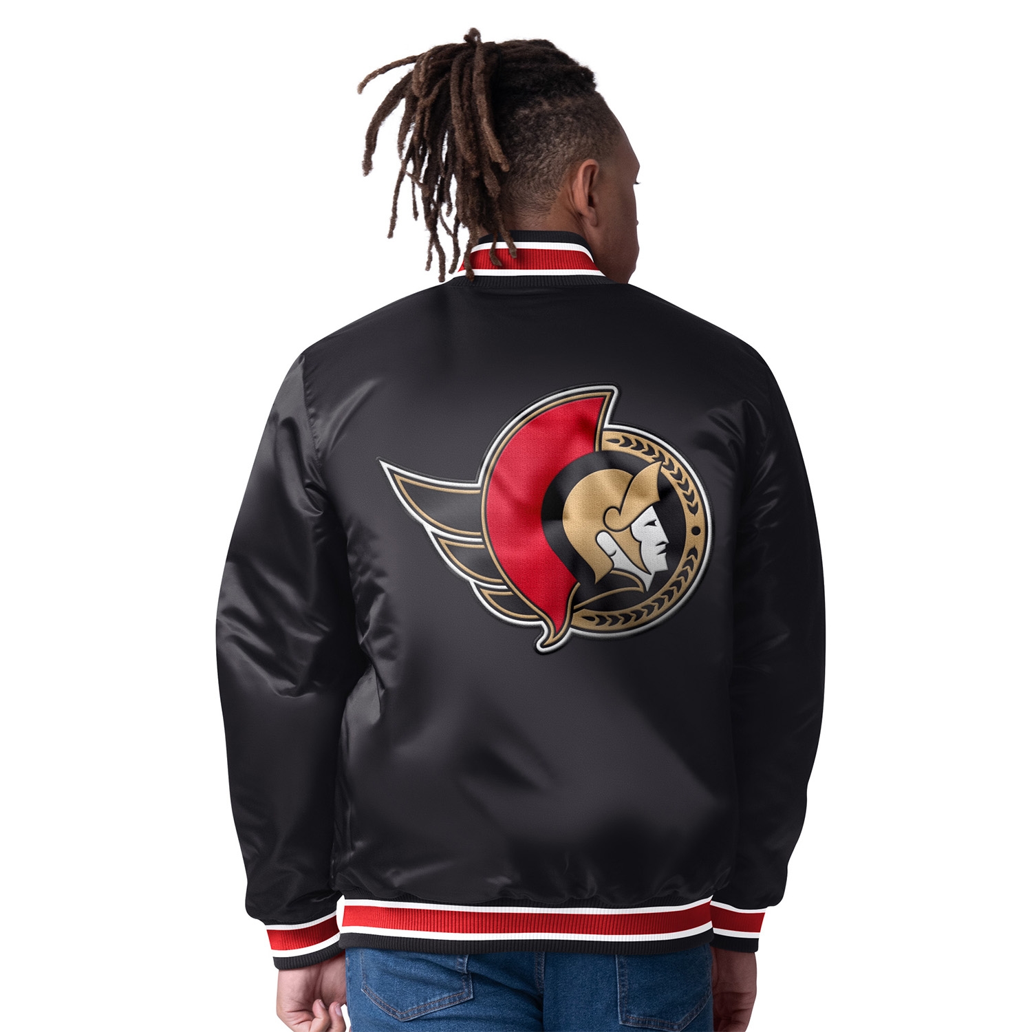 Ottawa Senators Closer Reversible NHL Varsity Jacket Black/Red