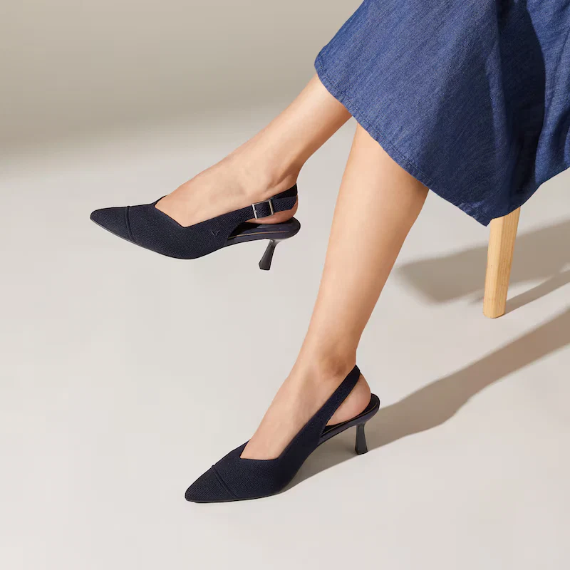 Pointed-Toe Slingback Heels (Addison)