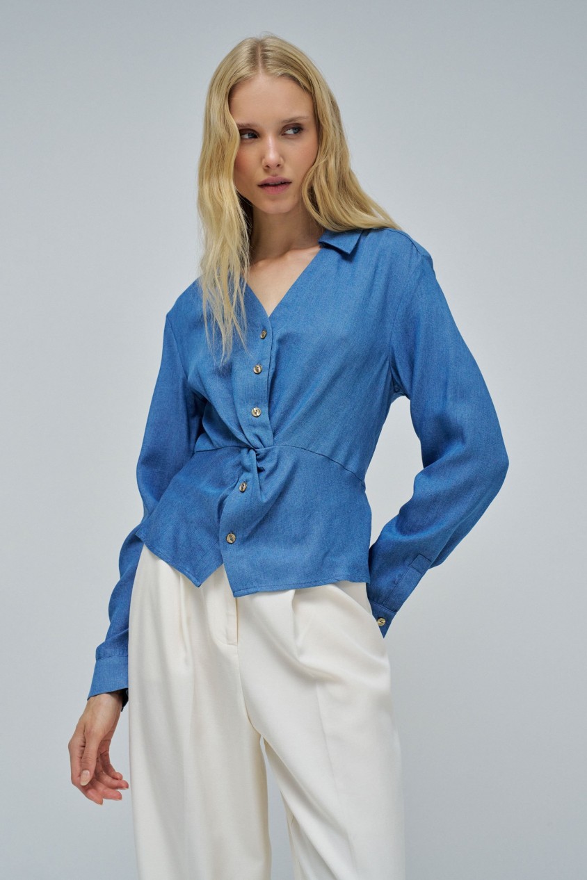 LIGHTDENIM BLOUSE