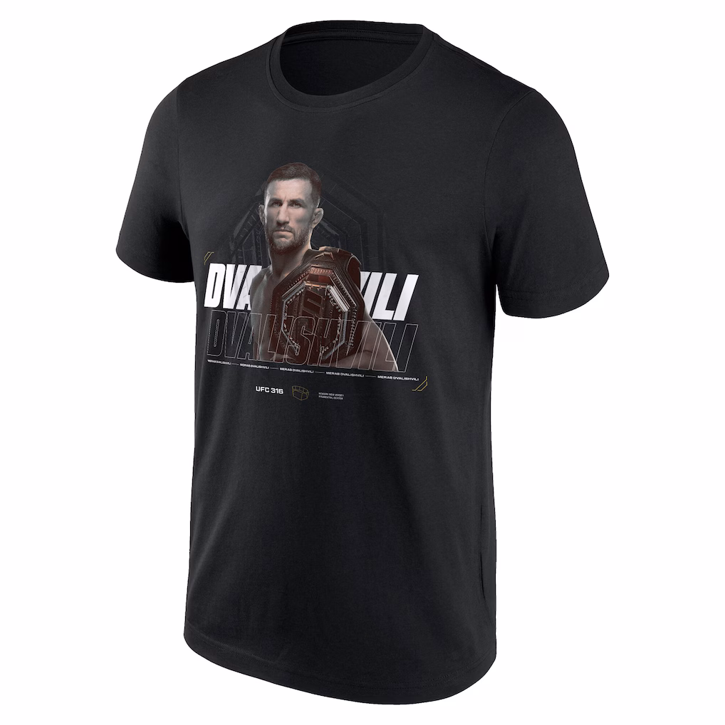 Merab Dvalishvili 316 Poster T-Shirt - Black - Mens